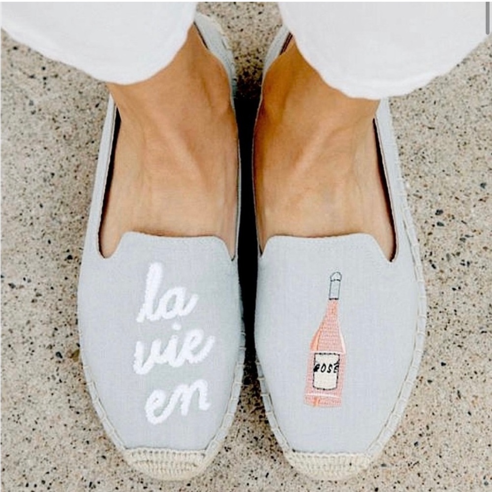 Soludos La Vie En Rosé Smoking Platform Espadrille Shoes - Picture 1 of 6